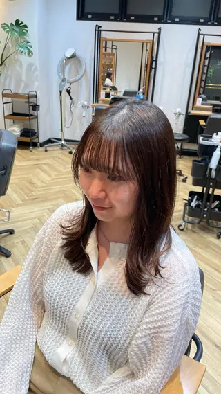 セミロング 望恵🌸 韓国🇰🇷スタイルのヘアスタイル