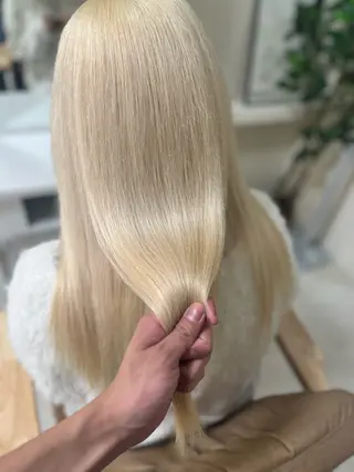 セミロング カラー メンズ 🧡可愛い色落ち🧡 ハイトーン特化🧡のヘアスタイル