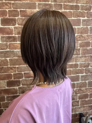 ミディアム カラー パーマ ヘアアレンジ メンズ キッズ ネイル マツエク・マツパ アイブロウ 久木原 ゆりのヘアスタイル