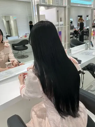 ロング カラー 大人っぽ韓国ヘア 寒色💙yuma💙のヘアスタイル
