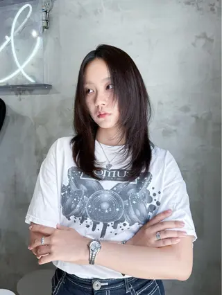 ミディアム カラー Koko . 【高円寺】のヘアスタイル