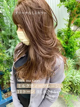 カラー ブリーチなしで 全国から予約殺到♡のヘアスタイル