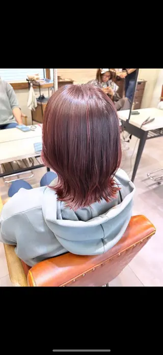 ミディアム カラー 韓国ヘア🇰🇷🎀 YURIAのヘアスタイル
