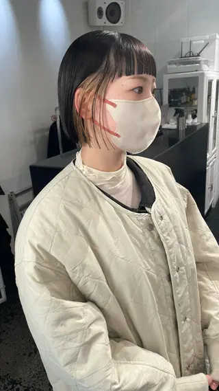 ショート カラー パーマ ヘアアレンジ メンズ キッズ ネイル マツエク・マツパ アイブロウ 艶ハイトーン/ヘア アレンジAYAKAのヘアスタイル