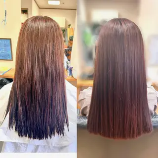 ロング かぁちゃん 橋本のヘアスタイル