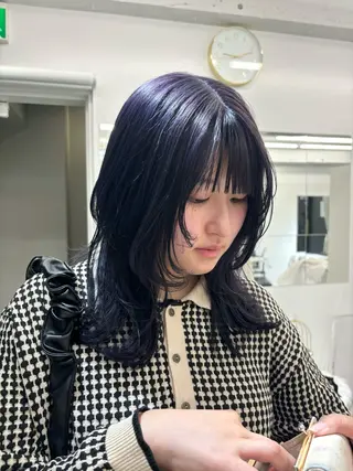 セミロング カラー 🩶大人韓国ヘア 渋谷/Satsukiのヘアスタイル