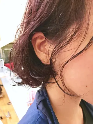 ミディアム カラー パーマ タジマ ヤスヒサのヘアスタイル