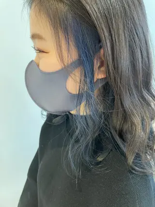 セミロング カラー m i k u n aのヘアスタイル