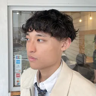 パーマ メンズ こいけ みきののヘアスタイル