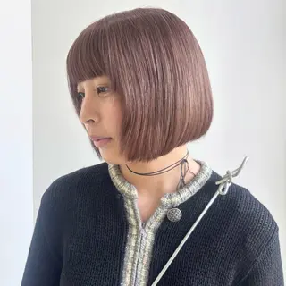 ショート カラー ブリーチ×似合わせハ イトーン🍎ののかのヘアスタイル