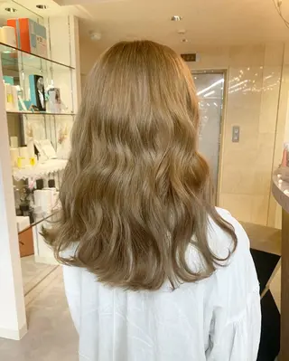 ミディアム カラー りん 🎀韓国スタイルのヘアスタイル