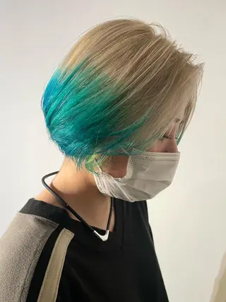 ショート カラー ヘアアレンジ キッズ マツエク・マツパ アイブロウ 透明感カラー/推しカ ラー☁️JURAのヘアスタイル