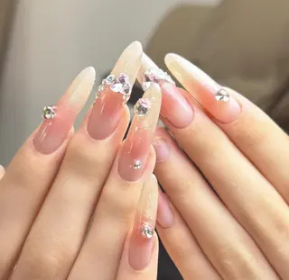 ネイル By moonネイル 🌷ワンホン/韓国風のネイルデザイン