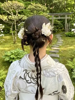 ヘアアレンジ 🦋ハイトーン×ア レンジ💫Leenaのヘアスタイル