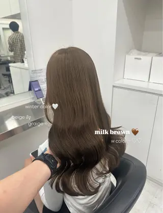 カラー 透明感ベージュ🎀 Anju/渋谷🎀のヘアスタイル
