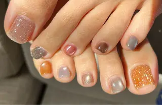 ネイル tsumeya ゆるかわ手描きネイルのネイルデザイン