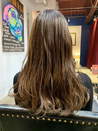 セミロング カラー 宮嶋 勇輔のヘアスタイル