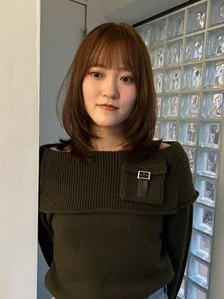 ミディアム カラー sakoda shunkiのヘアスタイル