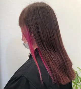 カラー ツノガイ エリのヘアスタイル