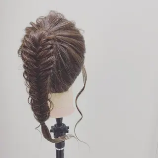 セミロング ヘアアレンジ 原田 穂真のヘアスタイル