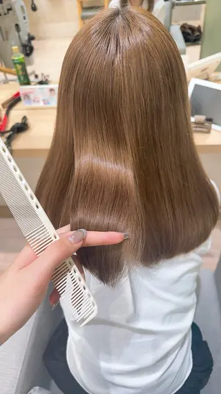 ロング カラー 織田 ゆみのヘアスタイル