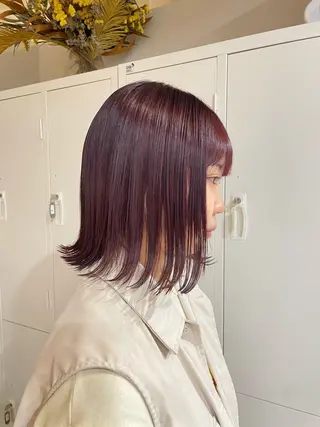 ミディアム 透明感ベージュカラー yumekaのヘアスタイル