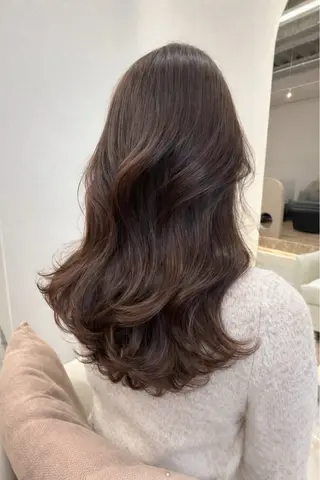 セミロング 大山 みしろのヘアスタイル