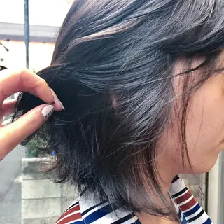ミディアム カラー pep natsumiのヘアスタイル