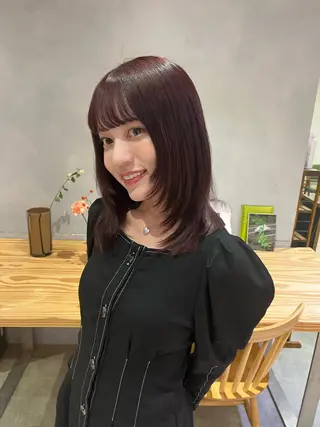 ミディアム 渡邊 百咲のヘアスタイル