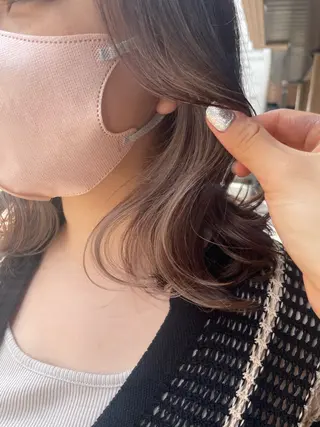 ミディアム ら んのヘアスタイル