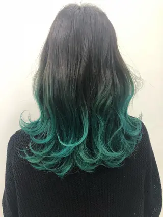 ミディアム カラー 美容室 HAKUAのヘアスタイル