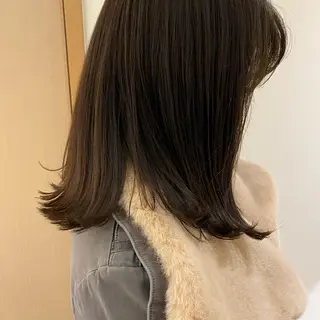 ミディアム カラー パーマ ヘアアレンジ メンズ ネイル マツエク・マツパ モリモト サナのヘアスタイル