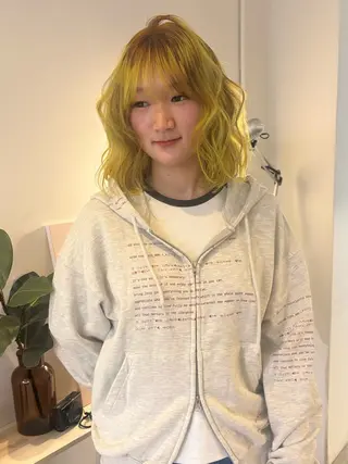 カラー rinka/暖色 ボブカットモデルのヘアスタイル