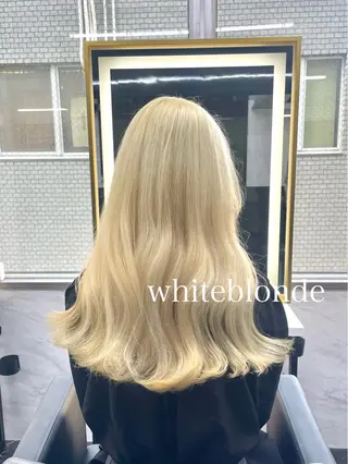 ロング カラー エクステ🩵ブリーチ 韓国ヘア🩵KAEのヘアスタイル
