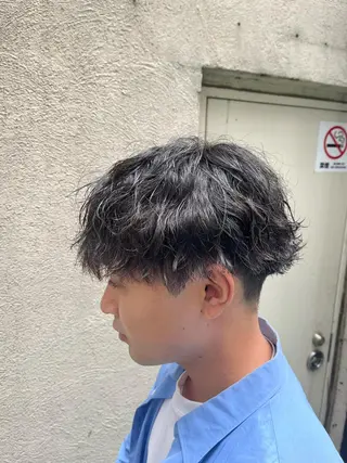 ショート パーマ メンズ 🏆メンズヘア特化 🥇代表りんぺーのヘアスタイル