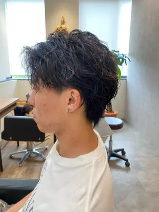 パーマ メンズ BLEACHi高崎店 /湯浅泳作のヘアスタイル