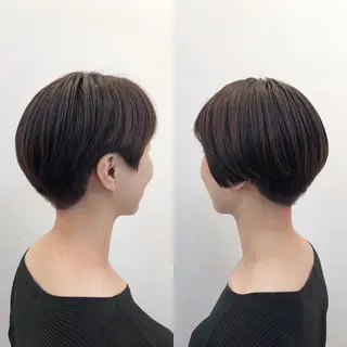 ショート ツノガイ エリのヘアスタイル