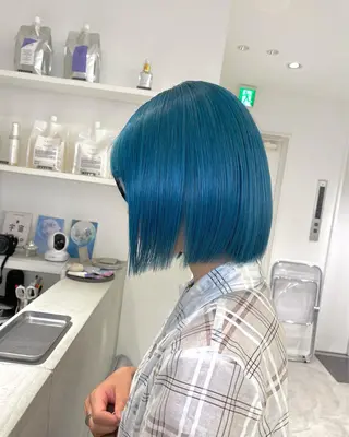 カラー kumon ayu ブリーチ/ハイトーンのヘアスタイル