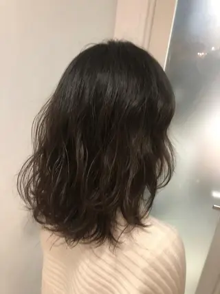 ミディアム 藤田 遼のヘアスタイル