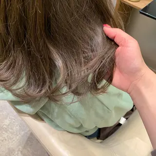 ミディアム カラー 【完全個室】髪質改善 暖色カラー/山崎唯奈のヘアスタイル