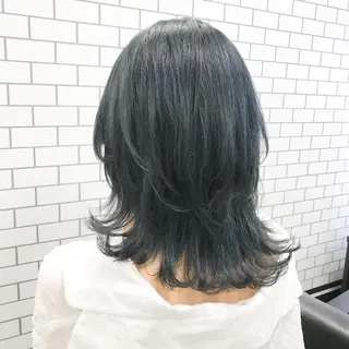 ミディアム GENDER hair &eyeのヘアスタイル