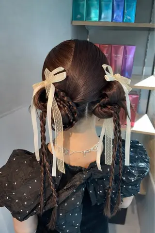 ヘアアレンジ charm《銀座》 ヘアセット/縮毛矯正のヘアスタイル