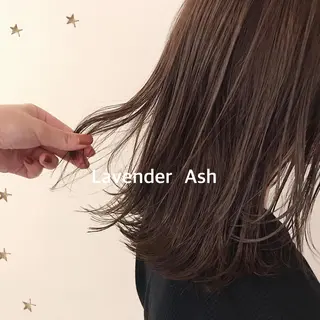 ミディアム カラー 市川 千夏のヘアスタイル