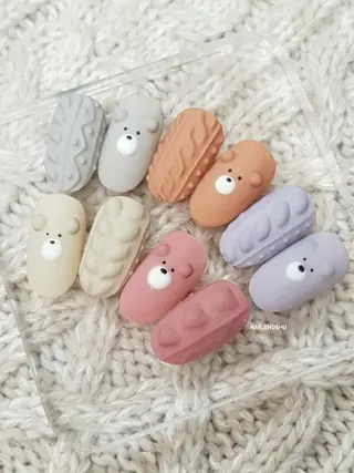 ネイル 3dパーツ/流行り 👧shushu❤️のネイルデザイン