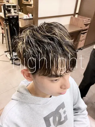 カラー パーマ メンズ 🌟東銀座マンツーマ ン🌟タカナシのヘアスタイル