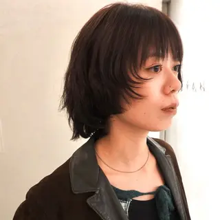 ショート パーマ レイヤーカット🪄 ヘアセット🪄シホのヘアスタイル