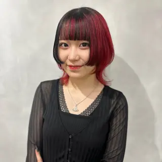 カラー デザインカラー/パー マ🦖外岡咲希🦖のヘアスタイル