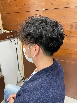ショート パーマ メンズ 似合わせ/前髪カット /店長   村上直也のヘアスタイル
