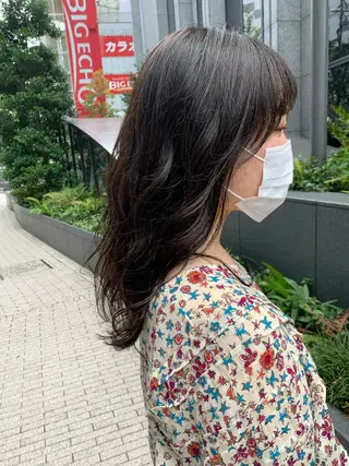 ミディアム カラー 肌に馴染むカラー 梅田・増田のヘアスタイル