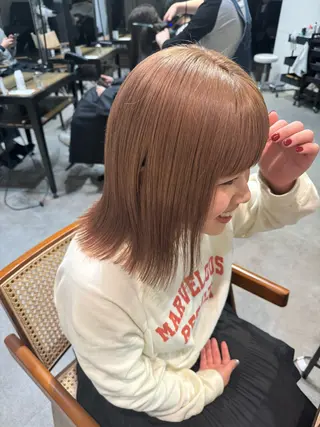 ミディアム カラー 🫧透明感カラー/ 💙安藤美海💙のヘアスタイル